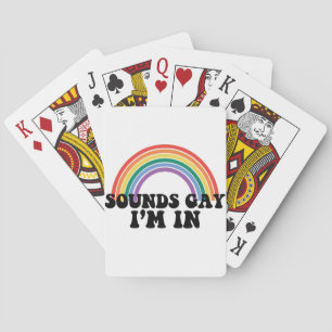 Baraja De Cartas Orgullo LGBT Sonidos Gay Estoy En Arcoíris Gay