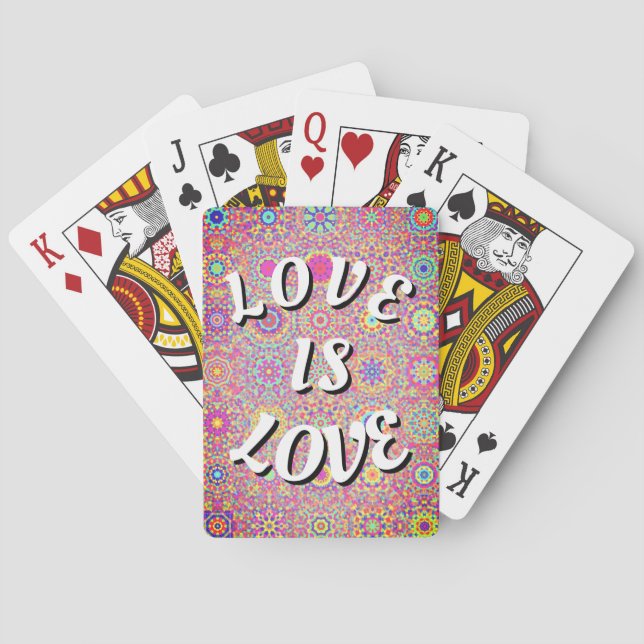 Baraja De Cartas Orgullo Love Is Love (Reverso)