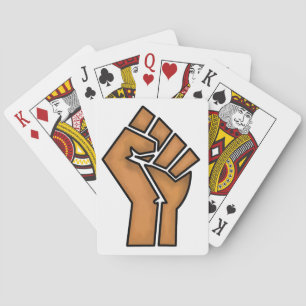 Baraja De Cartas orgullo negro puño unidad historia unidad unidad a