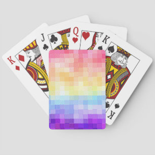 Baraja De Cartas Orgullo Plaid Retro Boho Funky Quirky Xenogénero