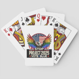 Baraja De Cartas Orgullo - Stop Project 2025 - Vote Azul