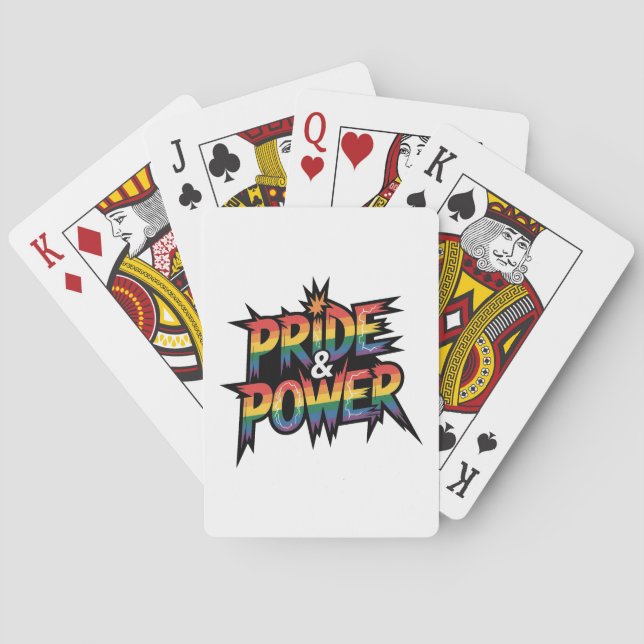 Baraja De Cartas Orgullo y Poder LGBTQ (Reverso)