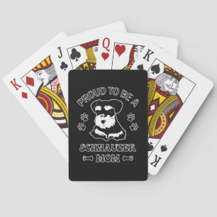 Baraja De Cartas Orgullosa De Ser Una Madre Schnauzer