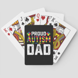 Baraja De Cartas Orgulloso autismo papá conciencia familia autista