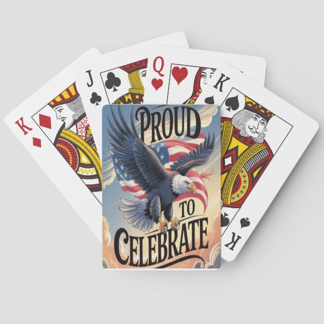 Baraja De Cartas orgulloso de celebrar (Reverso)