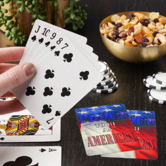 Baraja De Cartas Orgulloso de ser estadounidense