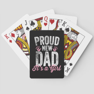 Baraja De Cartas Orgulloso Nuevo Papá Es Una Niña Regalos Padre a s