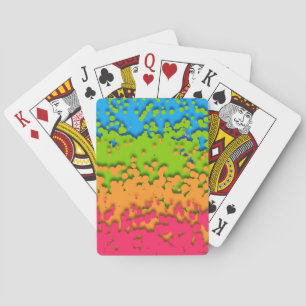 Baraja De Cartas Orgulloso Panromántico Retro Groovy Burbujeante Tr