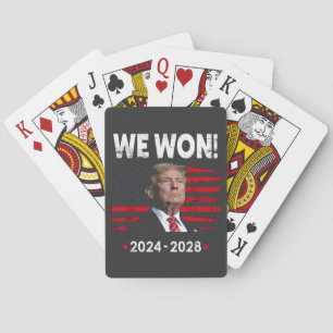 Baraja De Cartas Orgulloso Presidente Maga Trump Ganó Día de Inaugu
