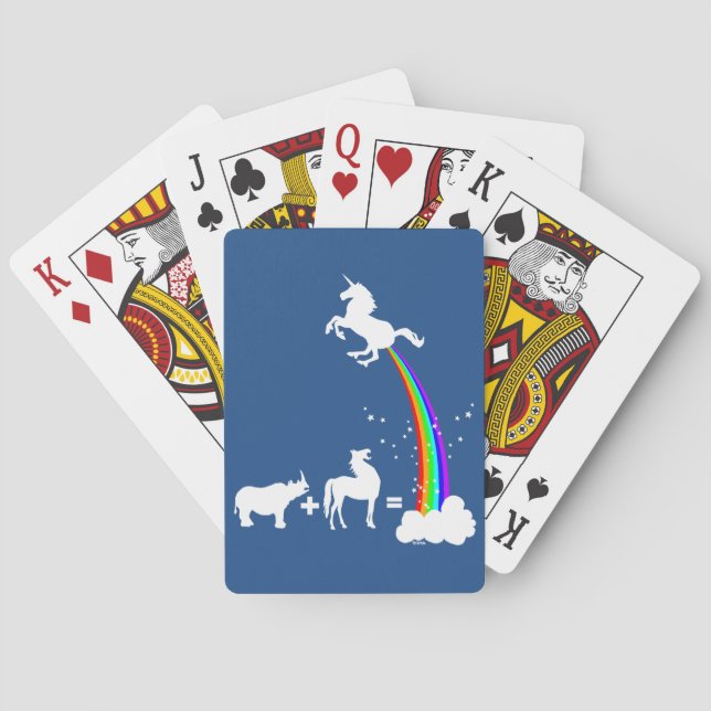 Baraja De Cartas Origen del unicornio (Reverso)