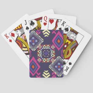 Baraja De Cartas Origen geométrico primitivo, étnico tribal.