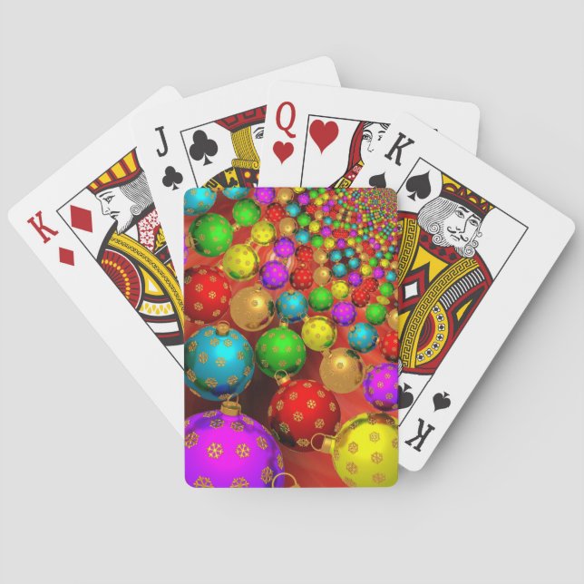 Baraja De Cartas Ornament de Navidad Jamboree (Reverso)