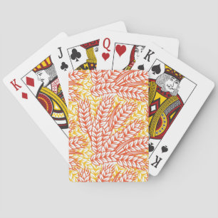 Baraja De Cartas Ornamento con orejas de trigo