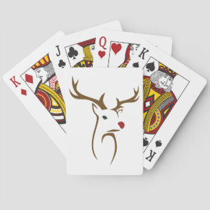 Baraja De Cartas Ornamento de renos de Navidades modernos