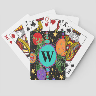 Baraja De Cartas Ornamento navideño monogramado "Inespirivitalidad"