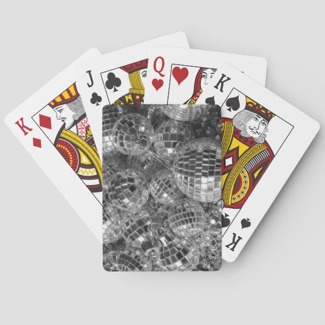 Baraja De Cartas Ornamentos de la bola Disco (Reverso)