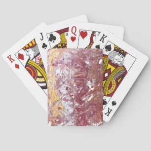 Baraja De Cartas Oro, Plata, Rojo, Rosa Oro, Obra de Arte en Mármol