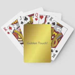Baraja De Cartas Oro y amarillo con el "toque dorado" personalizado