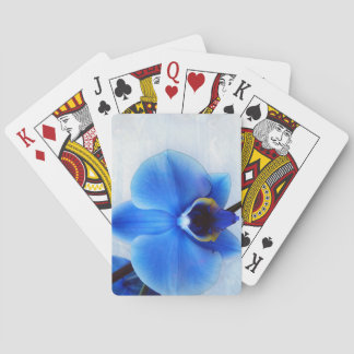 Baraja De Cartas orquídea azul exótica flor diseño floral vintage