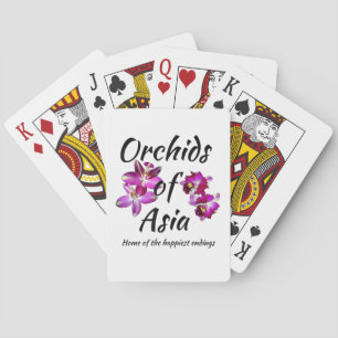 Baraja De Cartas Orquídeas de Asia