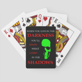 Baraja De Cartas Oscuridad Y Sombras Horror Halloween