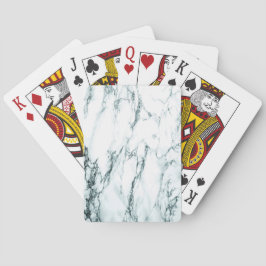 Baraja De Cartas Oscuro aspecto de mármol de la vena turquesa