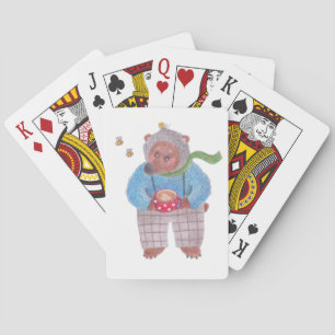 Baraja De Cartas Oso, abejas y capuchino