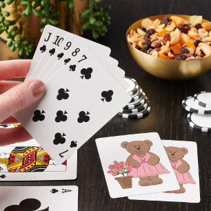 Baraja De Cartas Oso de concientización sobre el cáncer de mama con