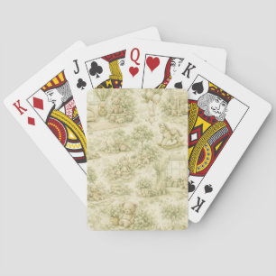 Baraja De Cartas Oso de guardería neutral beige patrón (3)
