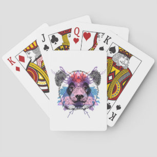 Baraja De Cartas Oso de panda geométrico