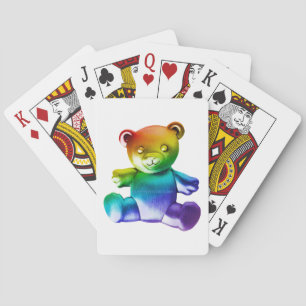 Baraja De Cartas Oso de peluche de metal cepillado SlipperyJoe's gr