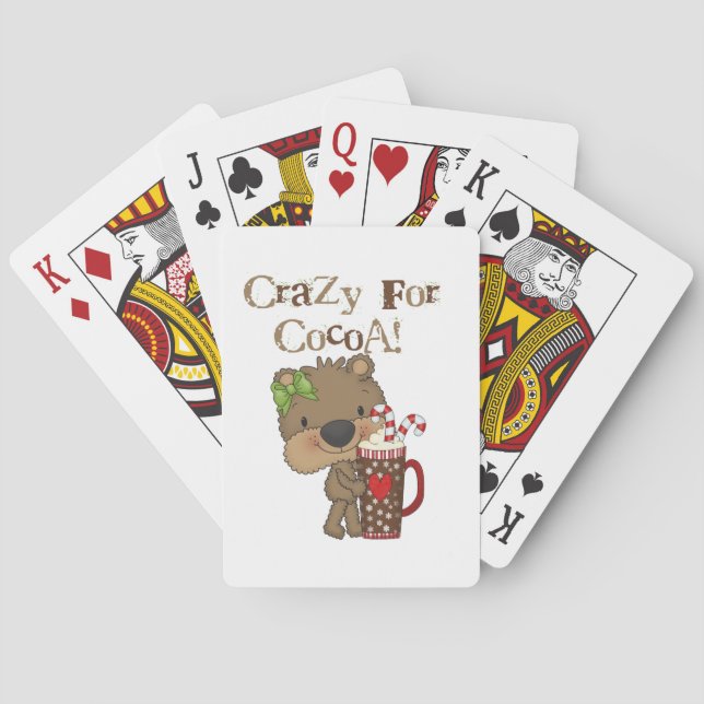 Baraja De Cartas Oso del chica loco para el cacao (Reverso)