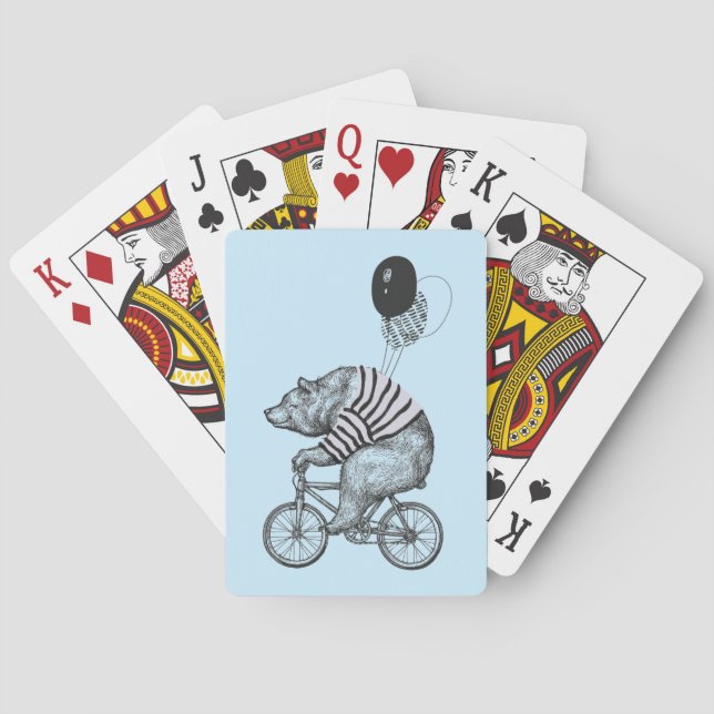 Baraja De Cartas Oso Globo (Reverso)