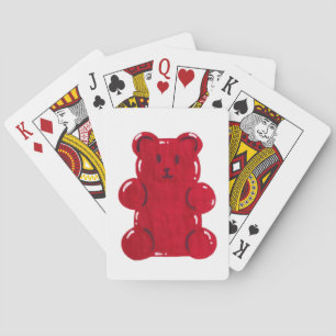 Baraja De Cartas Oso Gummy Rojo
