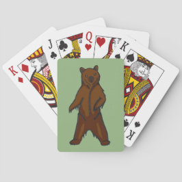 Baraja De Cartas Oso pardo pardo pardo de mano