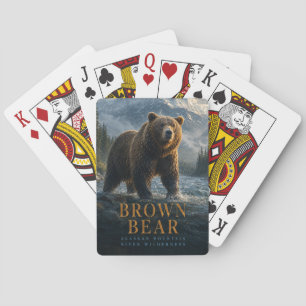 Baraja De Cartas Oso Pardo Río de Alaska ANIMALES