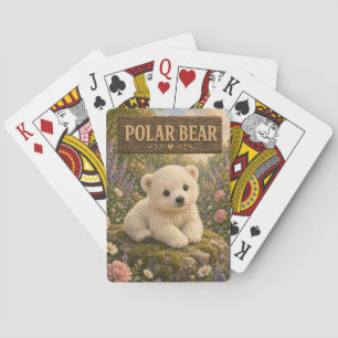 Baraja De Cartas Oso Polar Bebé Lindo Libro de Cuentos Animal de Gu