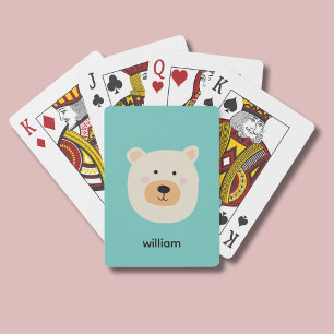 Baraja De Cartas Oso polar blanco lindo