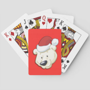 Baraja De Cartas Oso polar de Navidad