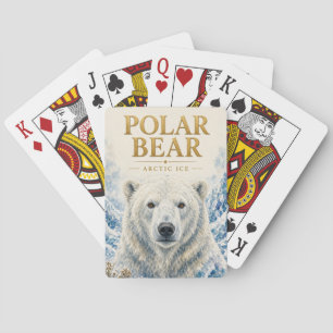 Baraja De Cartas Oso Polar Hielo Ártico Fauna