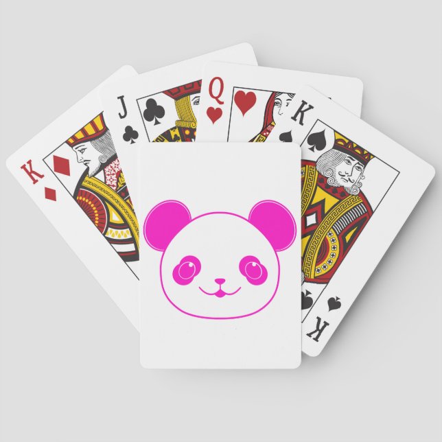 Baraja De Cartas Oso rosa Kawaii Panda (Reverso)