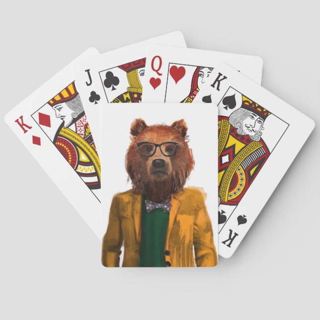 Baraja De Cartas Oso vestido mejor (Reverso)