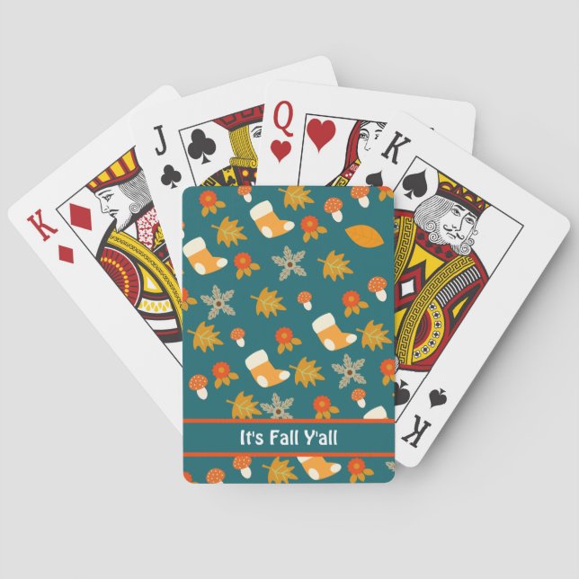 Baraja De Cartas Otoño (Reverso)