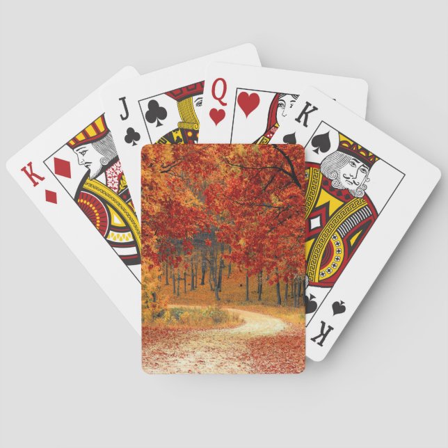 Baraja De Cartas otoño en el bosque (Reverso)