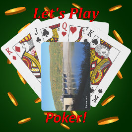 Baraja De Cartas Otoño en la presa de Kinzua en Pensilvania