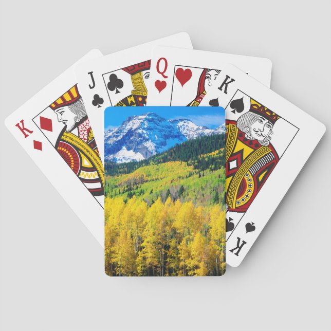 Baraja De Cartas Otoño en las Rocosas (Reverso)