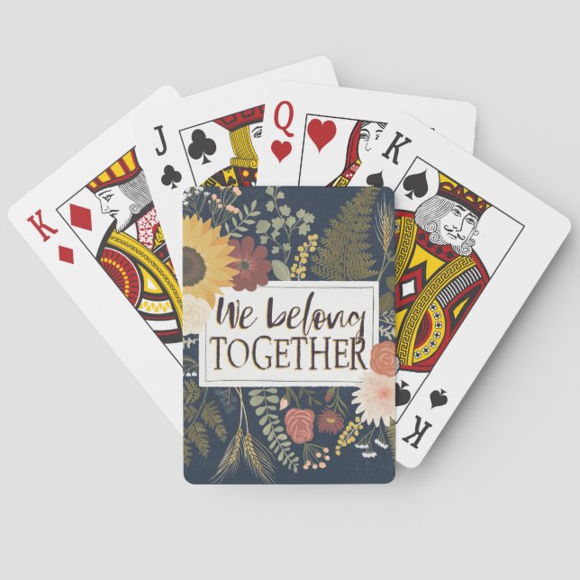 Baraja De Cartas Otoño Romance IV | Pertenecemos juntos (Reverso)