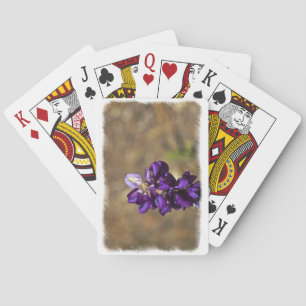 Baraja De Cartas Otra arista blanca de cierre de Lupine