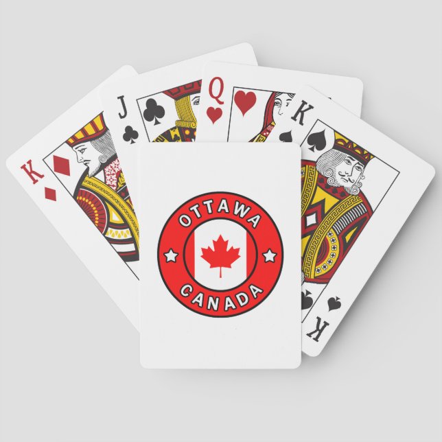 Baraja De Cartas Ottawa Canada (Reverso)