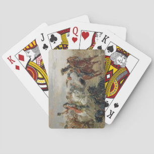Baraja De Cartas Oudenaarde - una caballería se escaramucea (el